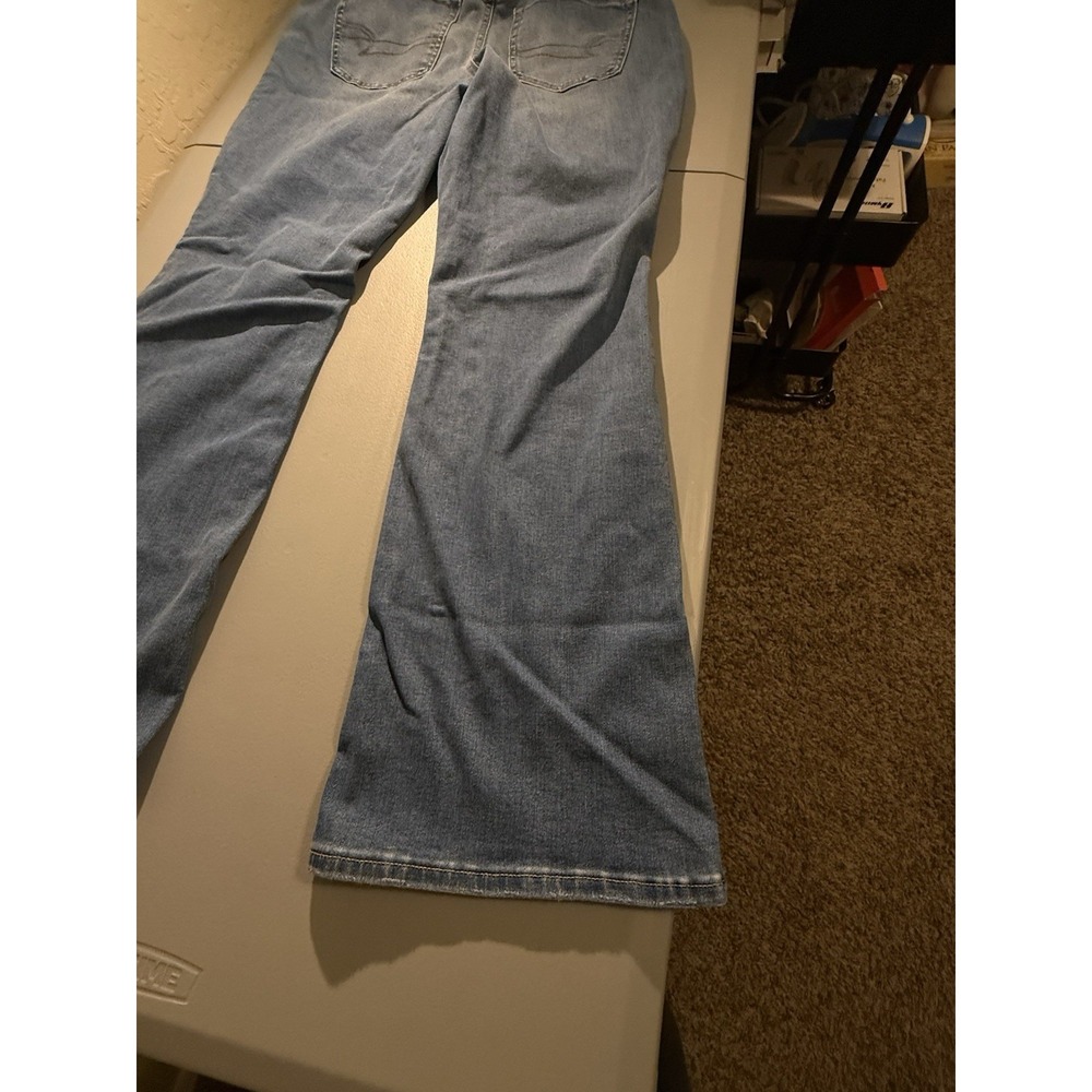 American Eagle Jeans Womens 14 Blue Curvy Kick Boot Next Level Stretch Denim - Picture 10 of 16